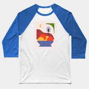 Mountain Moon Bowl of Oranges Baseball T-Shirt